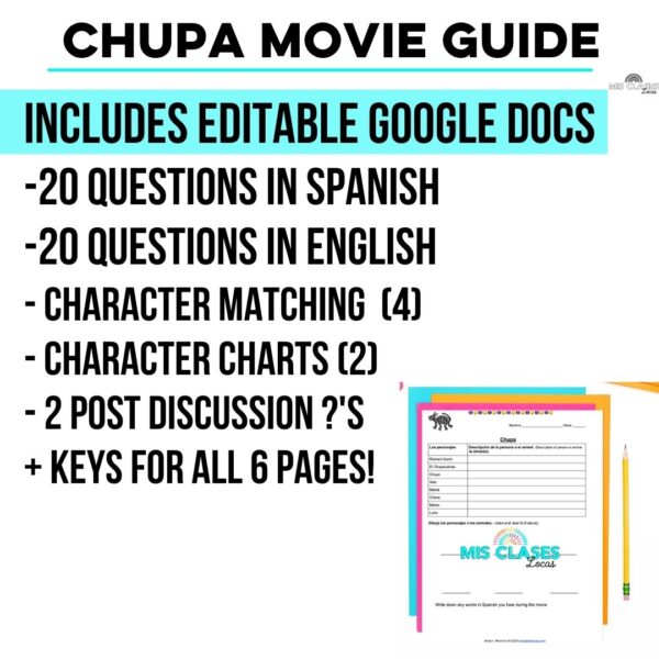 Chupa Spanish Movie Questions Guide
