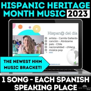 Spanish Class Hispanic Heritage Music Bracket 2023