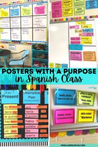 Posters with a purpose in Spanish class from Mis Clases Locas