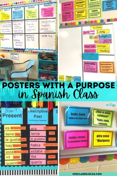 Spanish Classroom Decor Posters with a Purpose - Mis Clases Locas