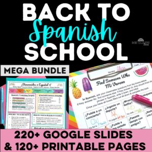 Spanish Back to School Bundle