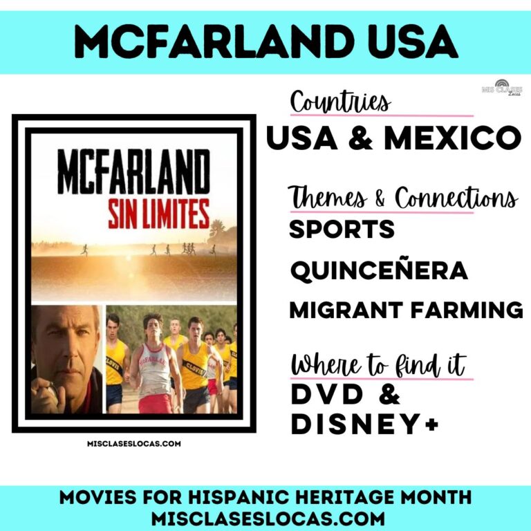 Hispanic Heritage Month Movies in Spanish - Mis Clases Locas
