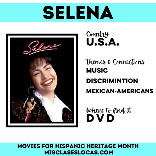Hispanic Heritage Month Movies in Spanish - Mis Clases Locas