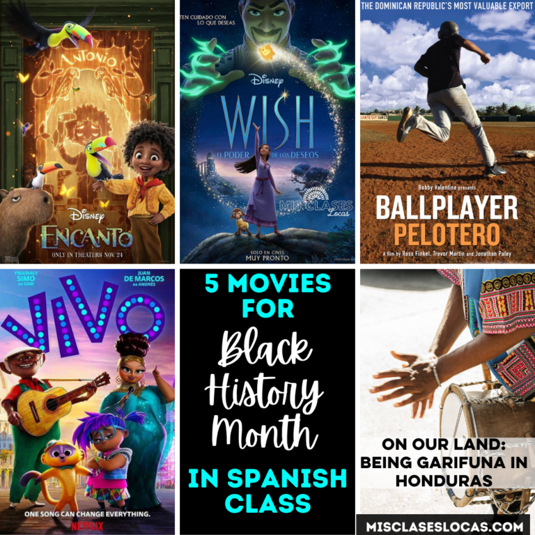 Movies for Black History Month in Spanish Class