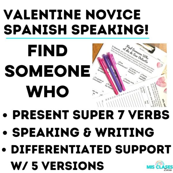 Spanish Valentine's Day Speaking Activities