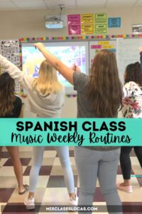 Mis Clases Locas Music in Spanish Class Baile Viernes Blog Post