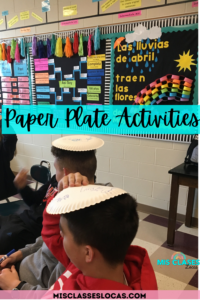 Paper Plate Activities for Spanish Class from Mis Clases Locas