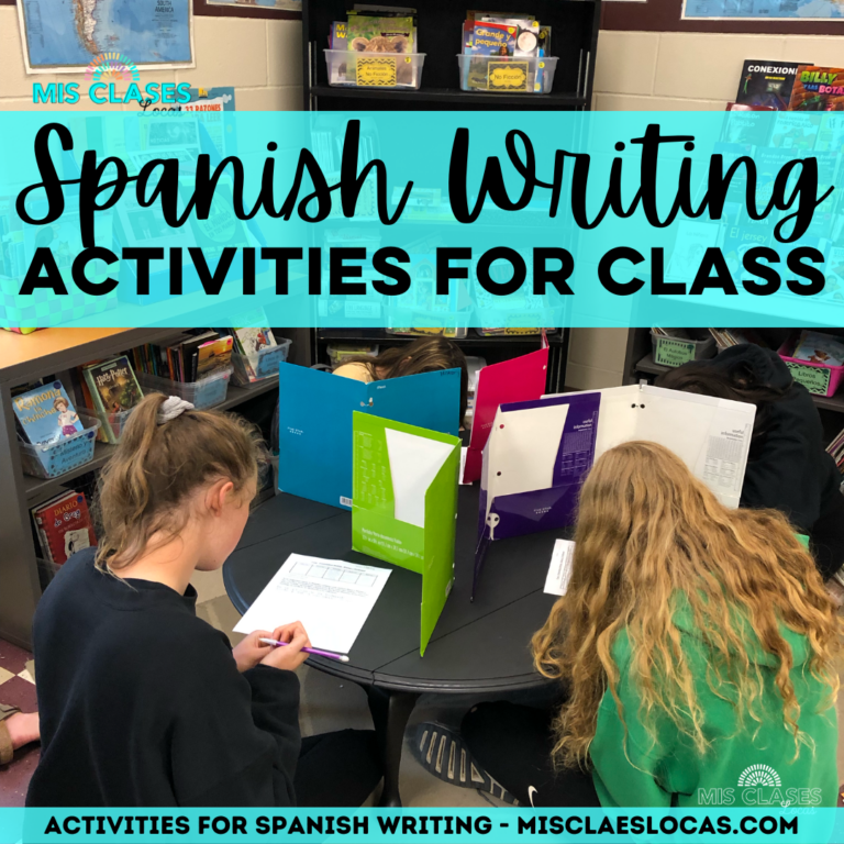 Practice Spanish Writing in Spanish Class shared by Mis Clases Locas