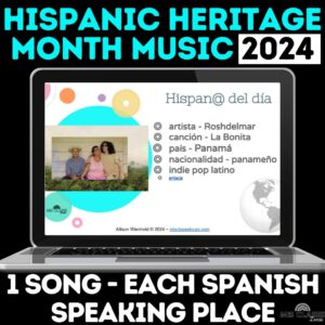 Hispanic Heritage Music Bracket 2024 for Spanish class from Mis Clases Locas
