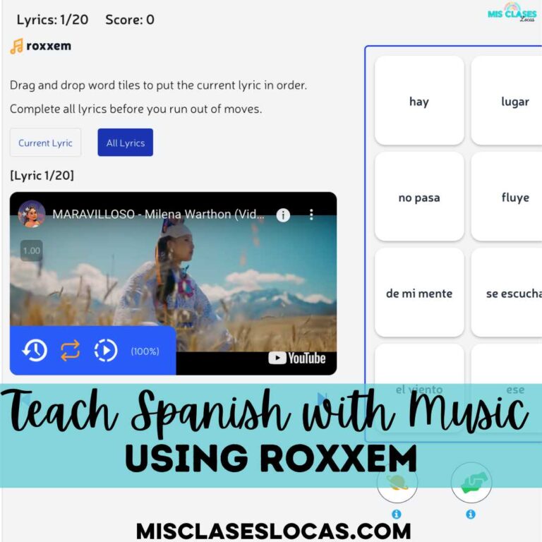 How to Use Music in Spanish Class with Roxxem - Mis Clases Locas