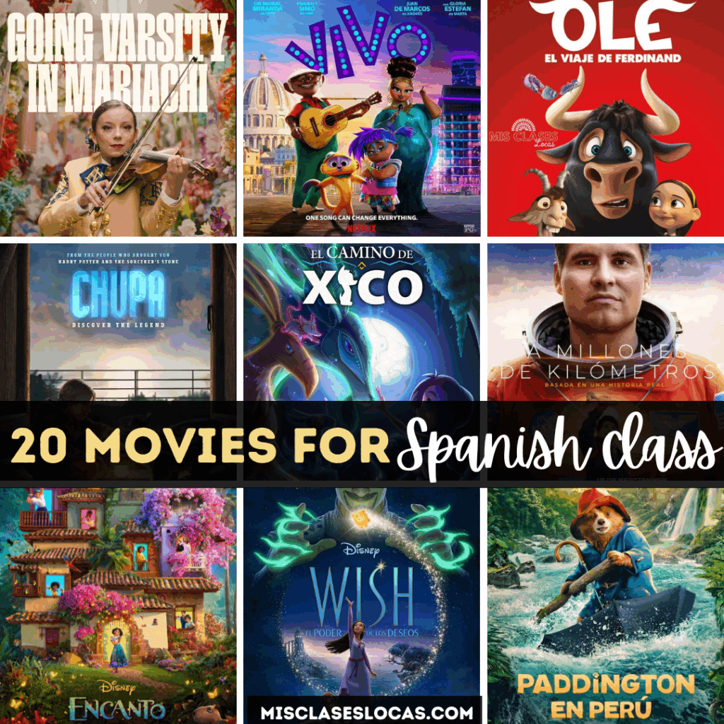 20 Appropriate Movies for Spanish class from Mis Clases Locas