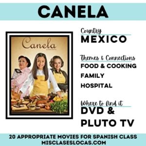 Canela in Spanish class shared by Mis Clases Locas