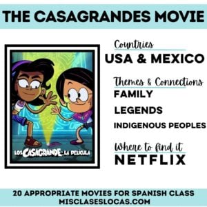 The Casagrandes Movie Spanish class resources from Mis Clases Locas