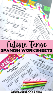 Spanish Future Tense Worksheets from Mis Clases Locas