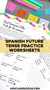 Future Tense Spanish Practice Worksheets from Mis Clases Locas