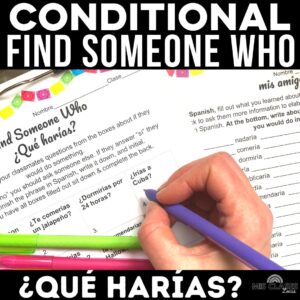 Conditional Tense Spanish Worksheet from Mis Clases Locas