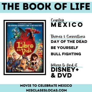 The Book of Life in Spanish class shared by Mis Clases Locas