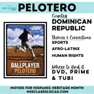 Movies for Hispanic Heritage Month in Spanish class from Mis Clases Locas