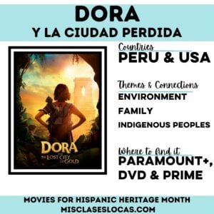 Movies for Hispanic Heritage Month in Spanish class from Mis Clases Locas