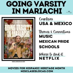 Movies for Hispanic Heritage Month in Spanish class from Mis Clases Locas