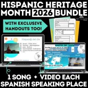 Hispanic Heritage Month Bundle in Spanish class from Mis Clases Locas