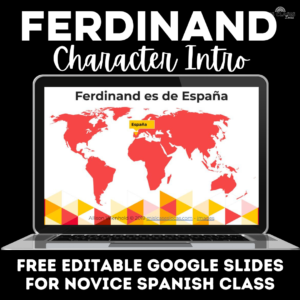Ferdinand Movie Freebie for Spanish class from Mis Clases Locas