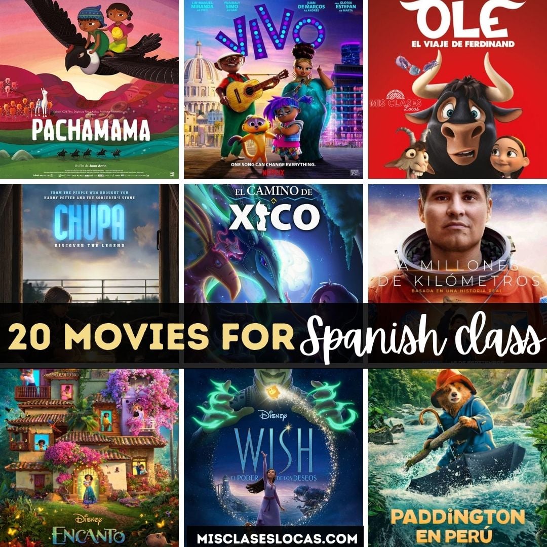 20 Appropriate Movies for Spanish class from Mis Clases Locas