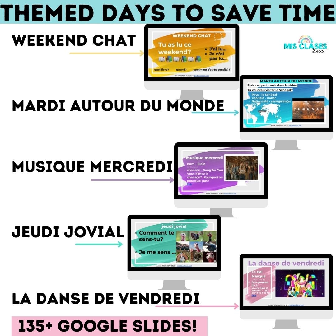 French Bell Ringers for a year shared by Mis Clases Locas