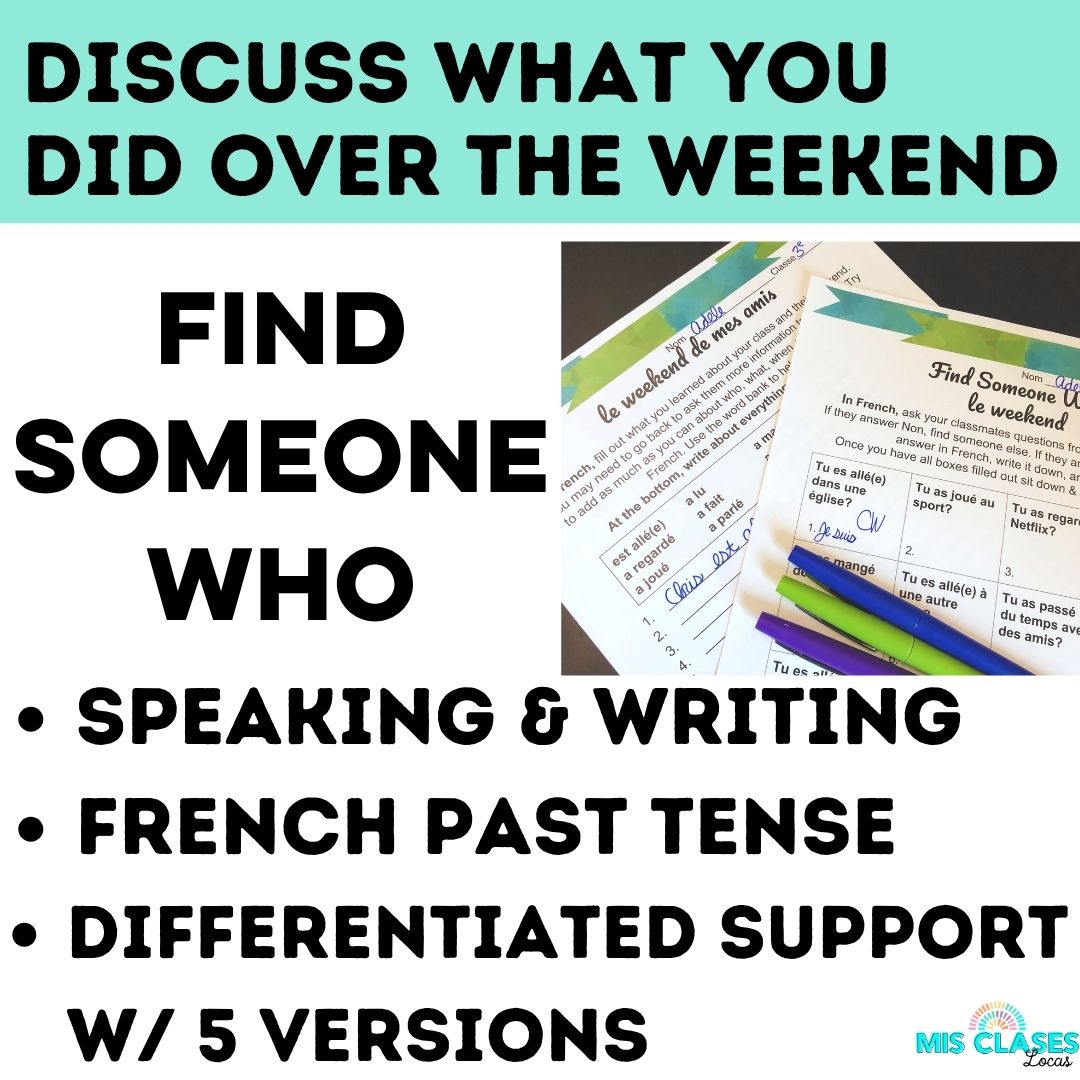French Class Resource Bundle from Mis Clases Locas