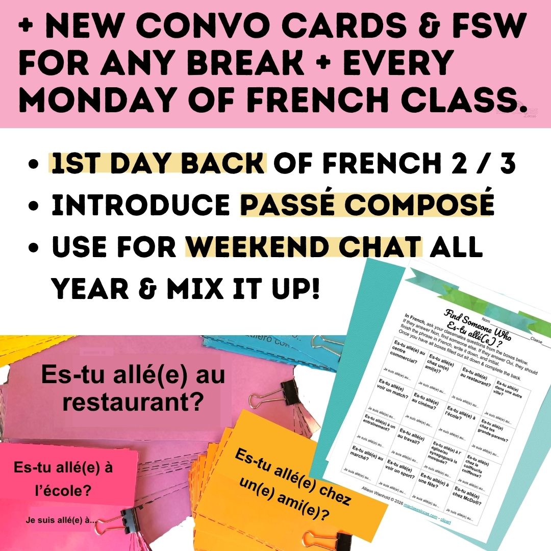 French Class Resource Bundle from Mis Clases Locas