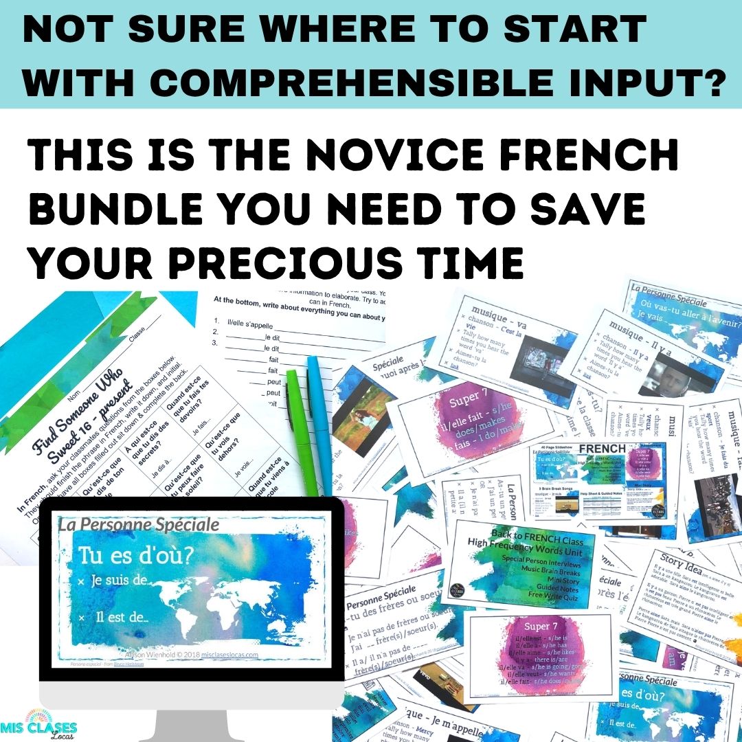 French Class Resource Bundle from Mis Clases Locas