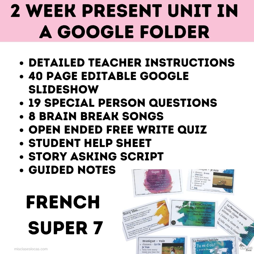 French Class Resource Bundle from Mis Clases Locas