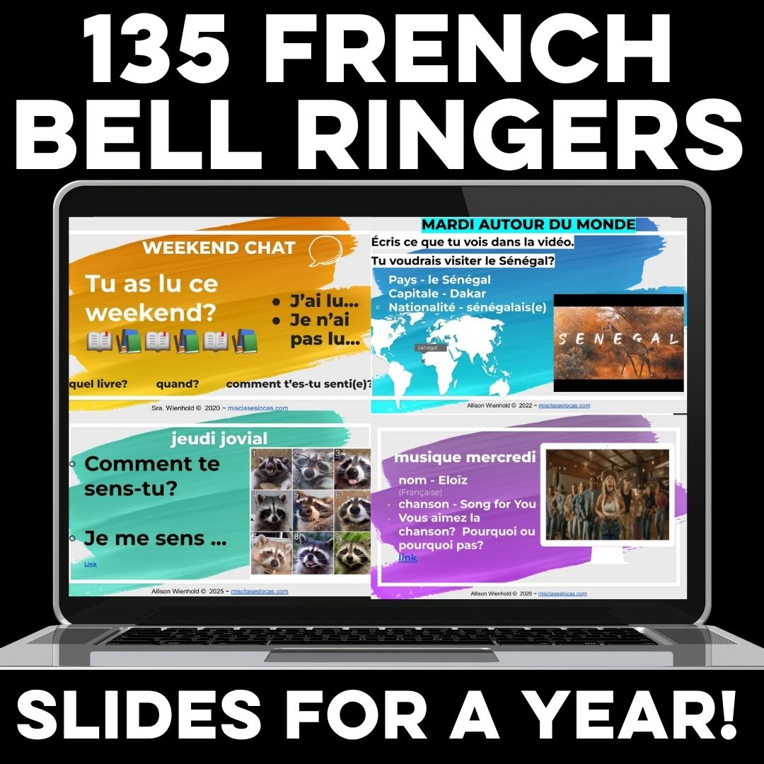 French Class Bell Ringers Routines shared by Mis Clases Locas