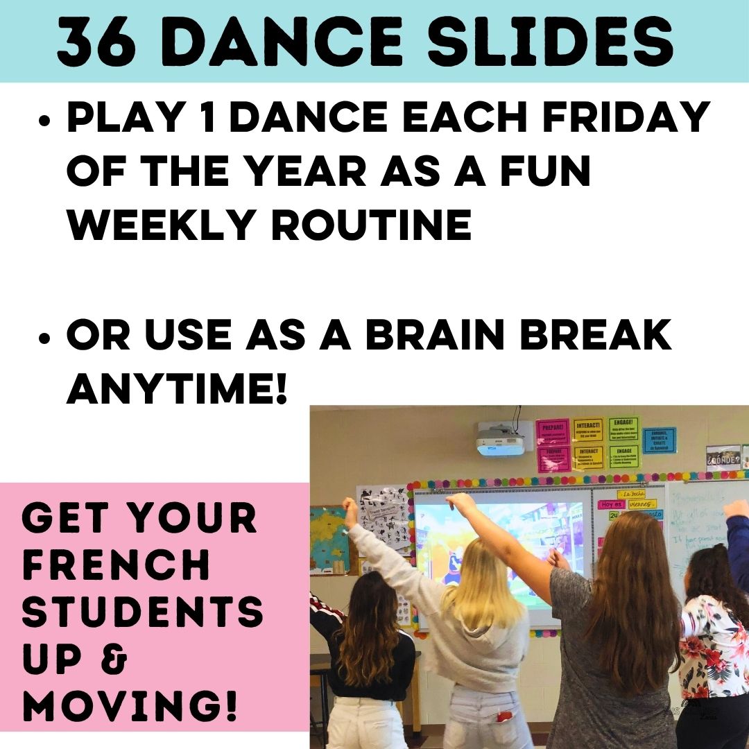 French Class Dance Brain Break & Bell Ringer from Mis Clases Locas