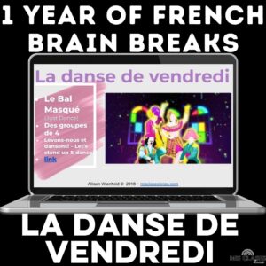 French Class Dance Brain Break & Bell Ringer from Mis Clases Locas