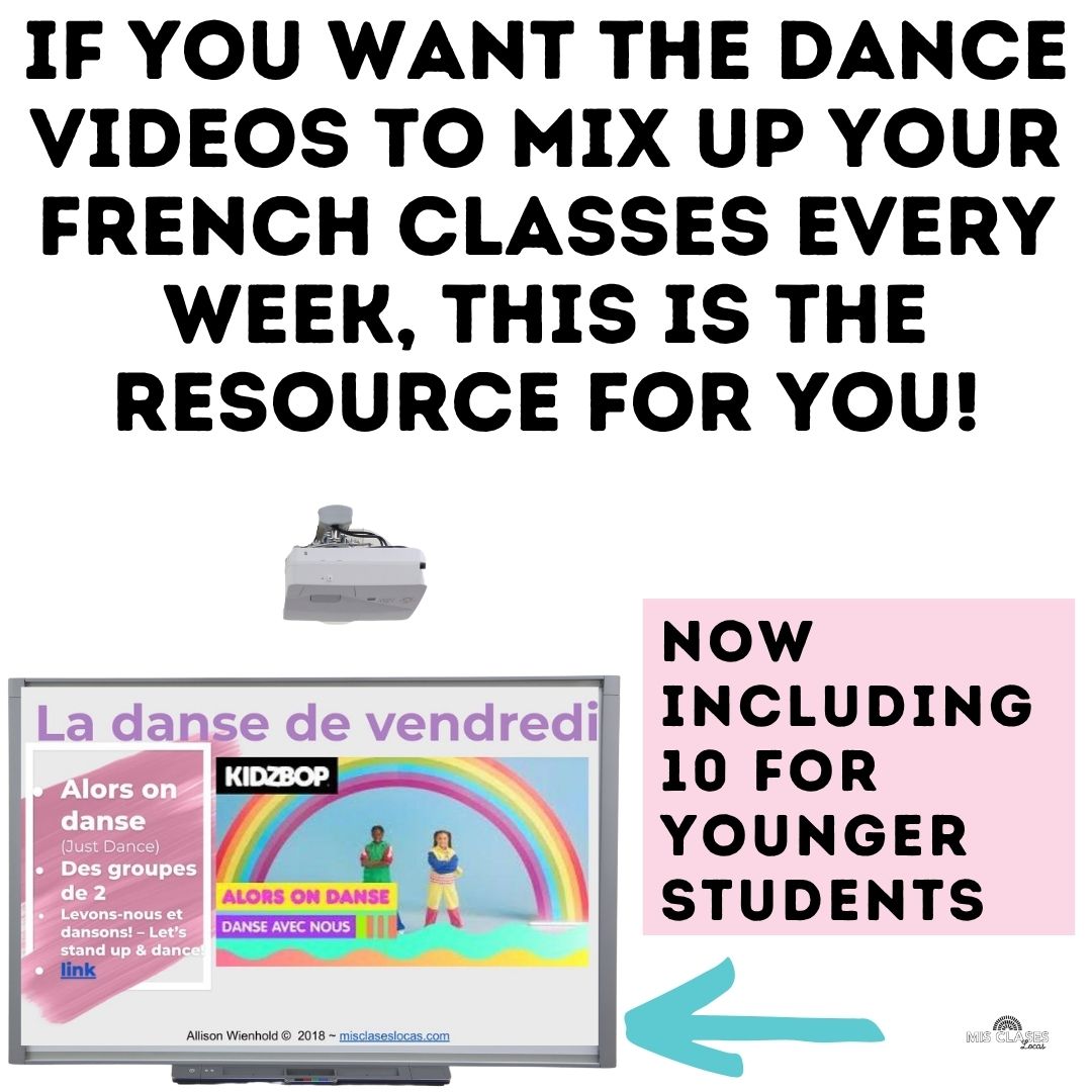 French Class Dance Brain Break & Bell Ringer from Mis Clases Locas