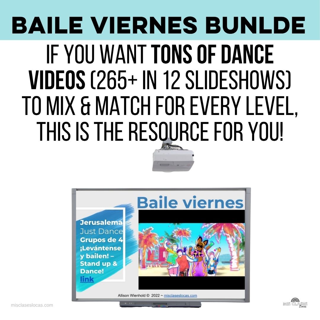 Baile viernes Bundle from Mis Clases Locas