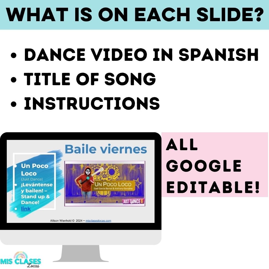 Baile viernes Growing Bundle from Mis Clases Locas