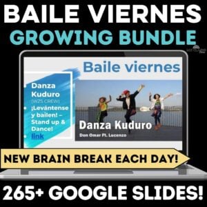 Baile viernes Growing Bundle from Mis Clases Locas